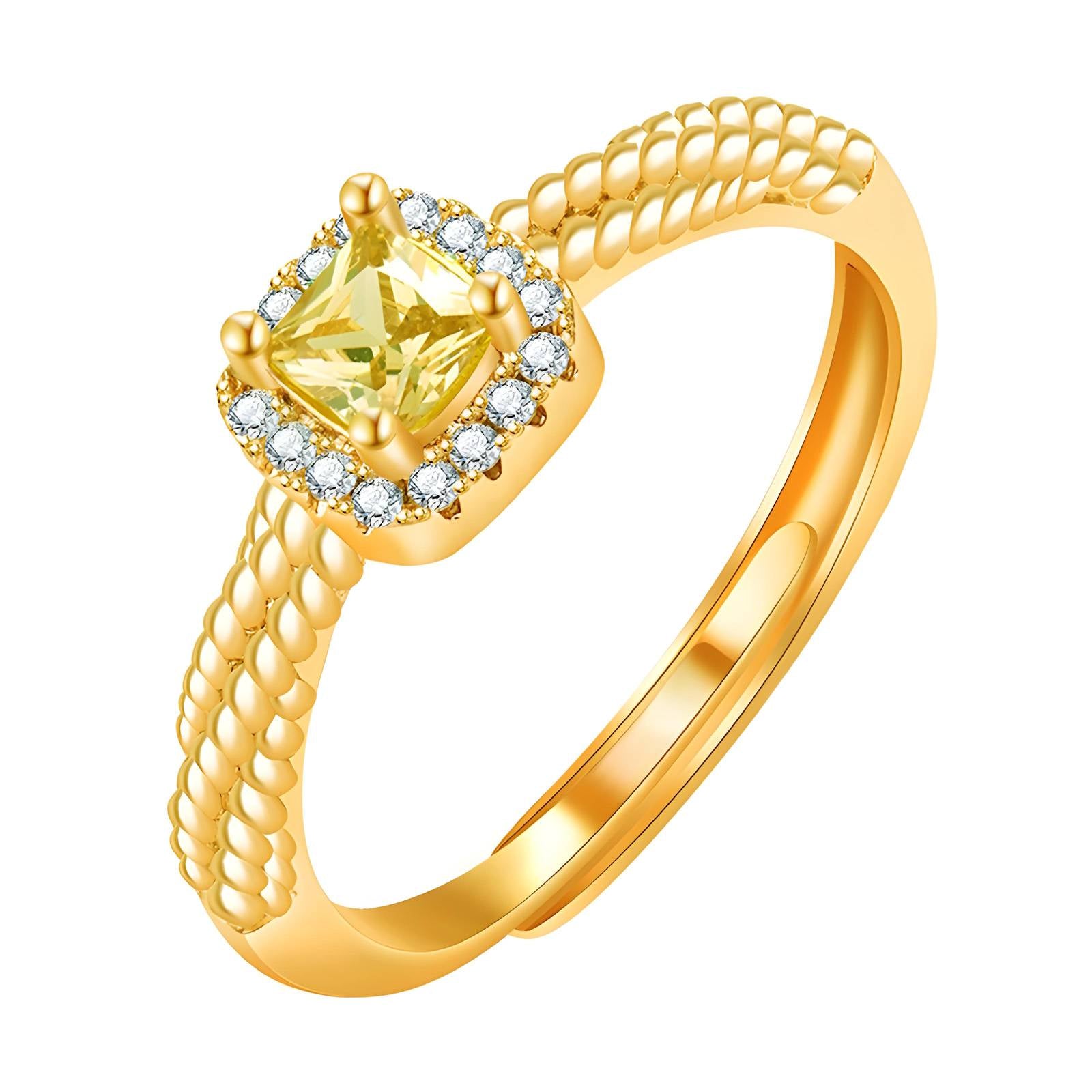 18K gold plated Stainless steel finger ring