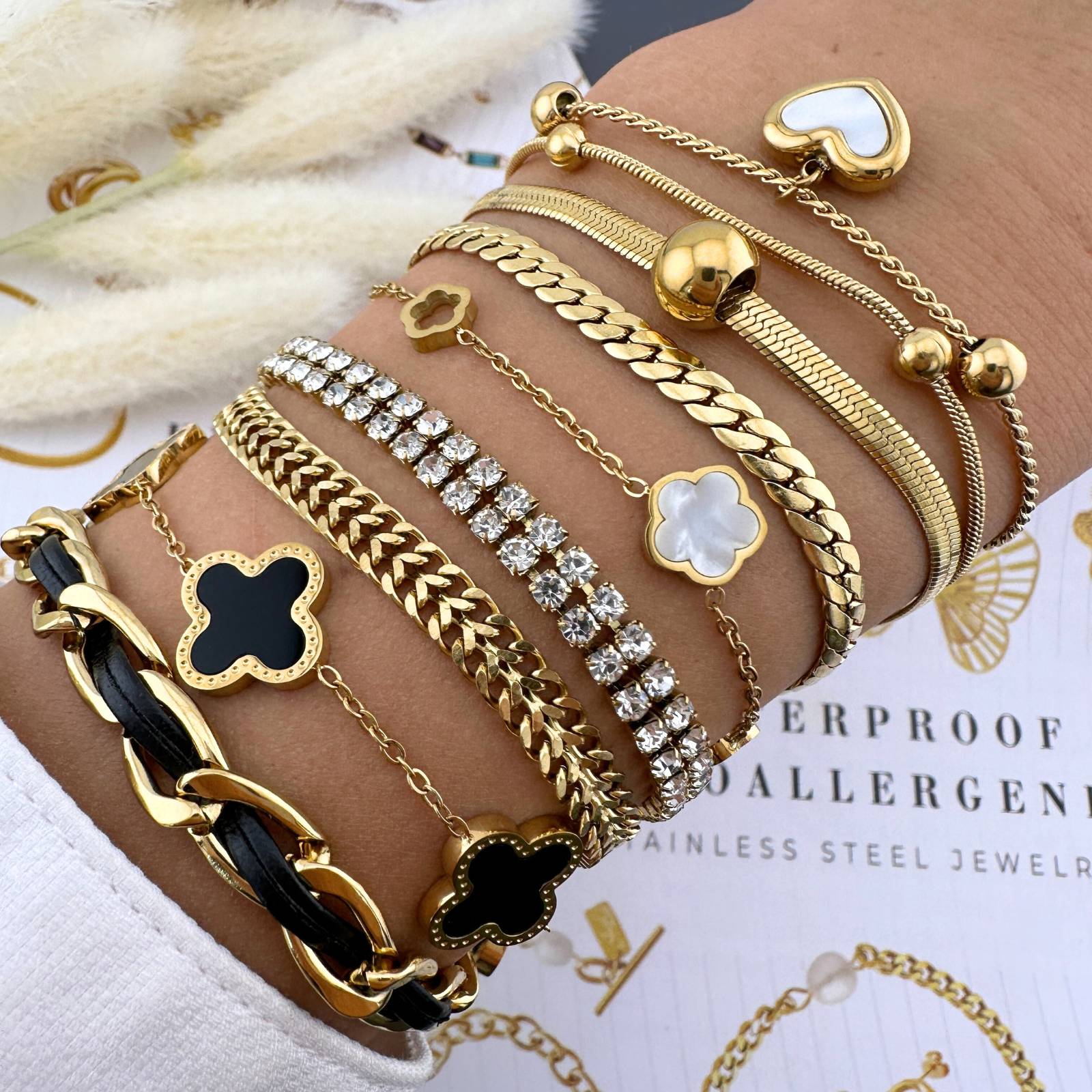 Chain Four-leaf clover bracelet