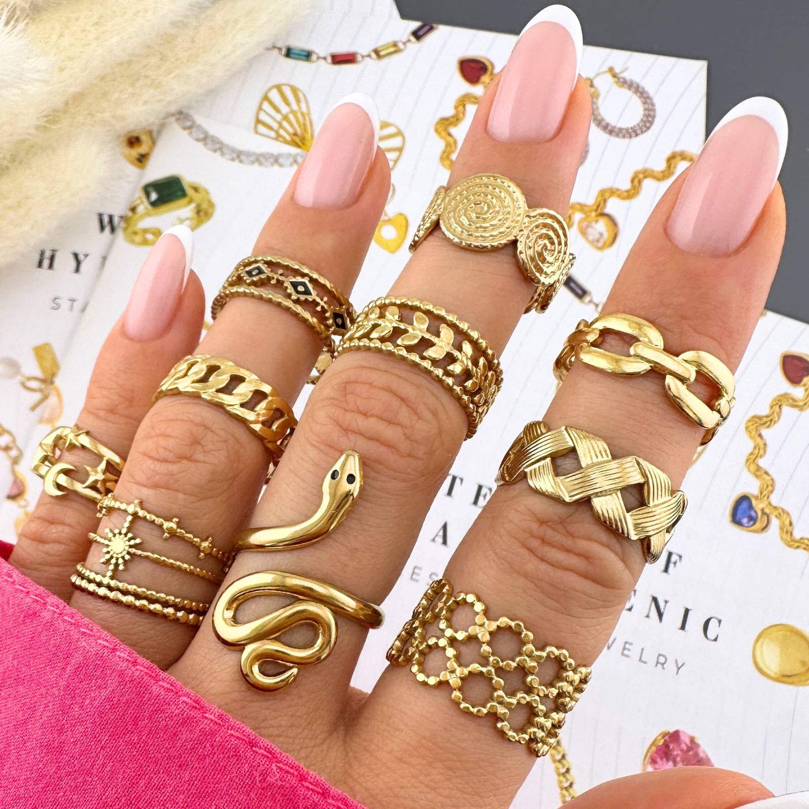 Astrology finger ring