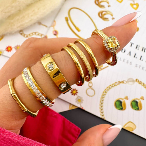 18K gold plate Dainty  finger ring