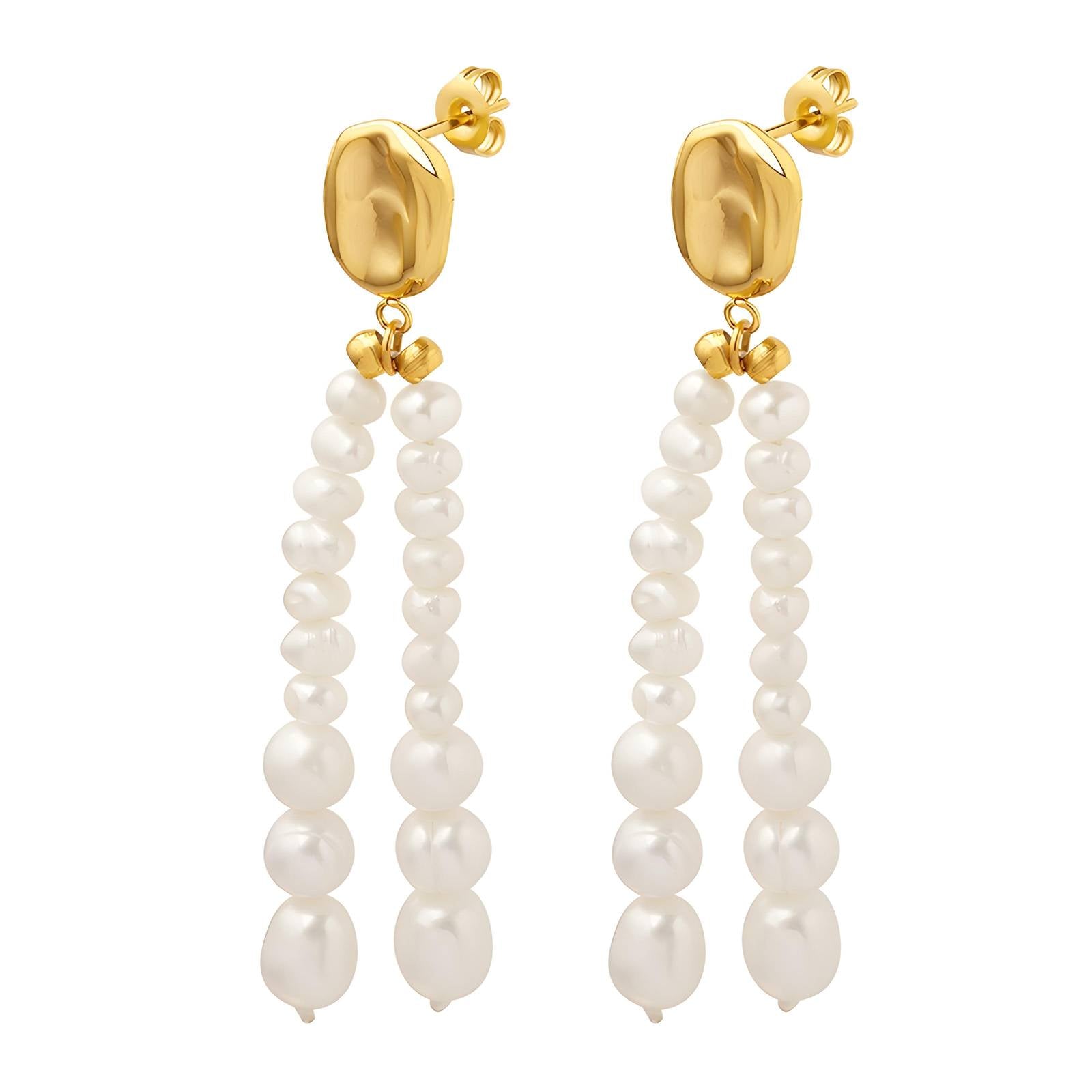 18K gold plated Stainless steel earrings, Intensity LuckyEyeU | Modern & Spiritual Jewelry & Accessories