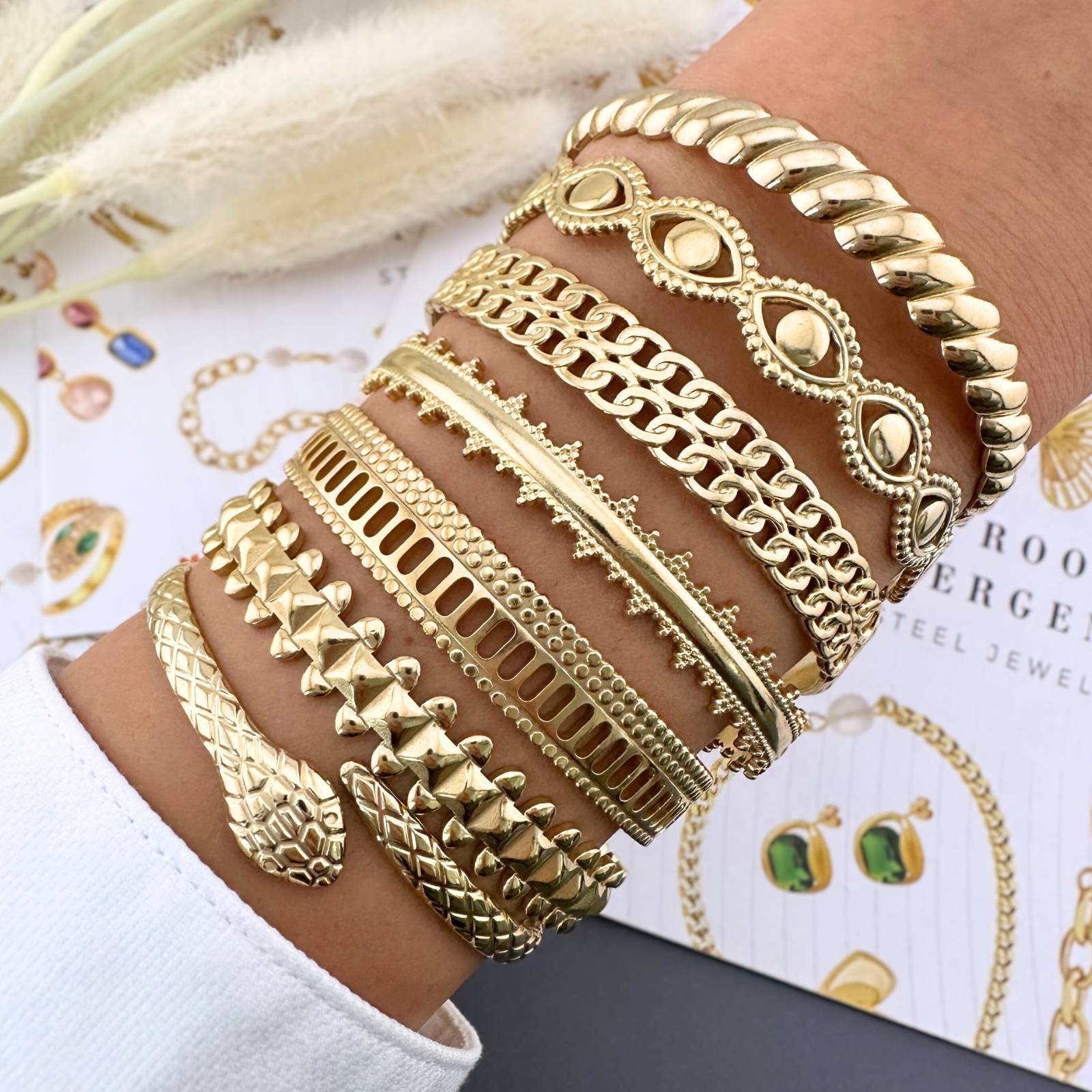Bangle  Evil Eyes bracelet