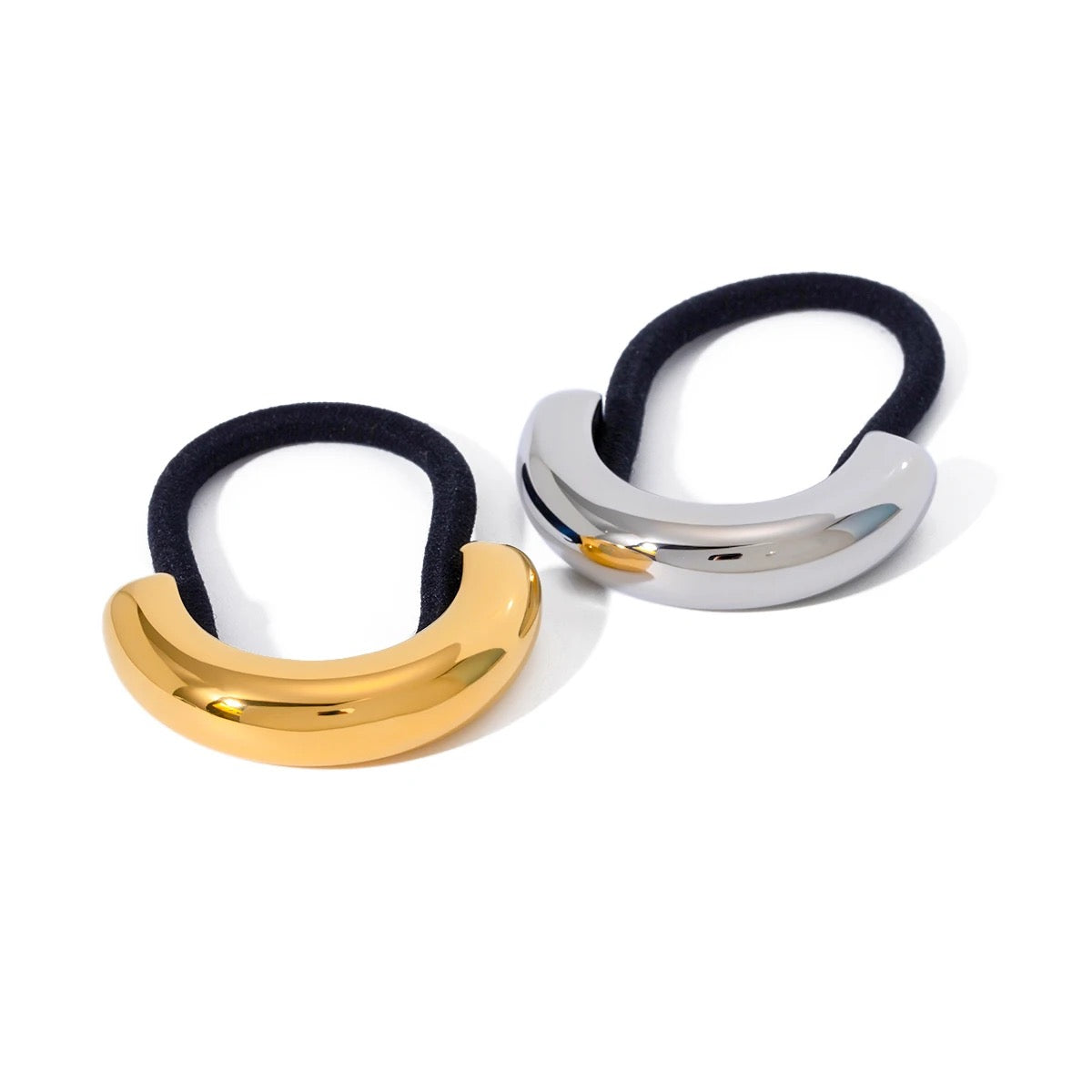 2 Set Chunky Semi-circular Arc-shaped Hair Ties
