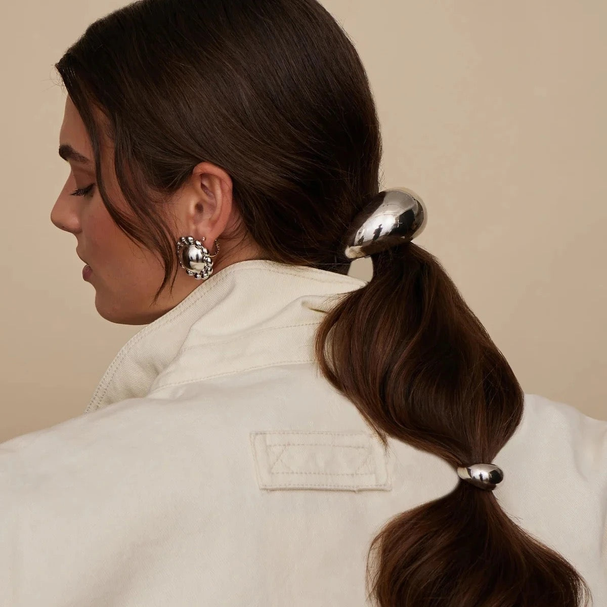 2 Set Chunky Semi-circular Arc-shaped Hair Ties