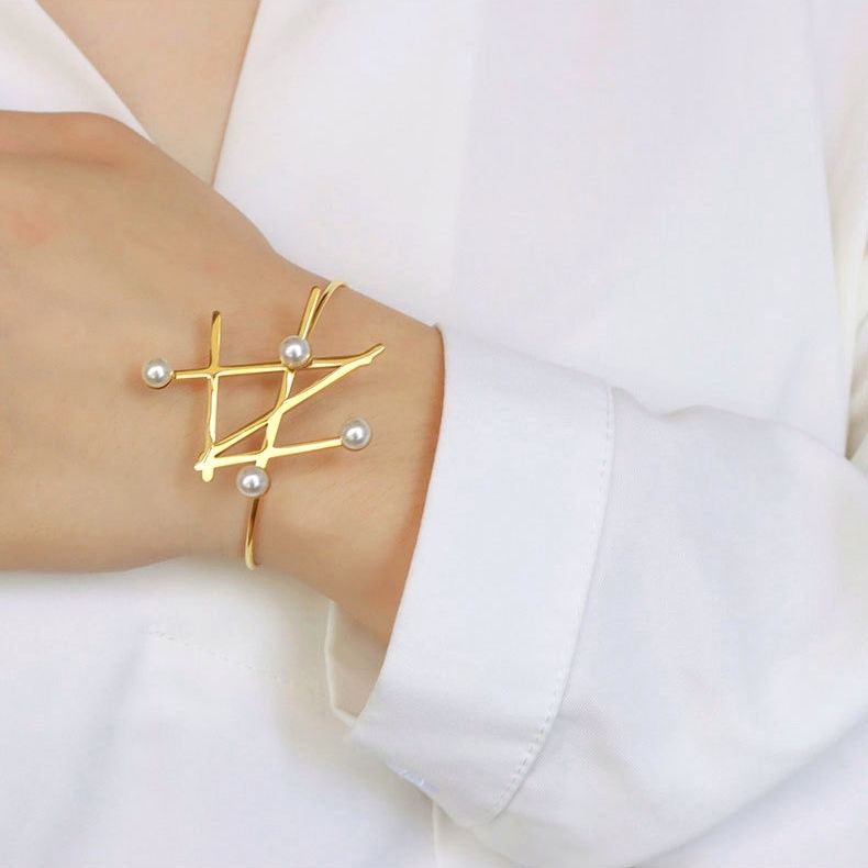 Pearl Gold plated bracelet