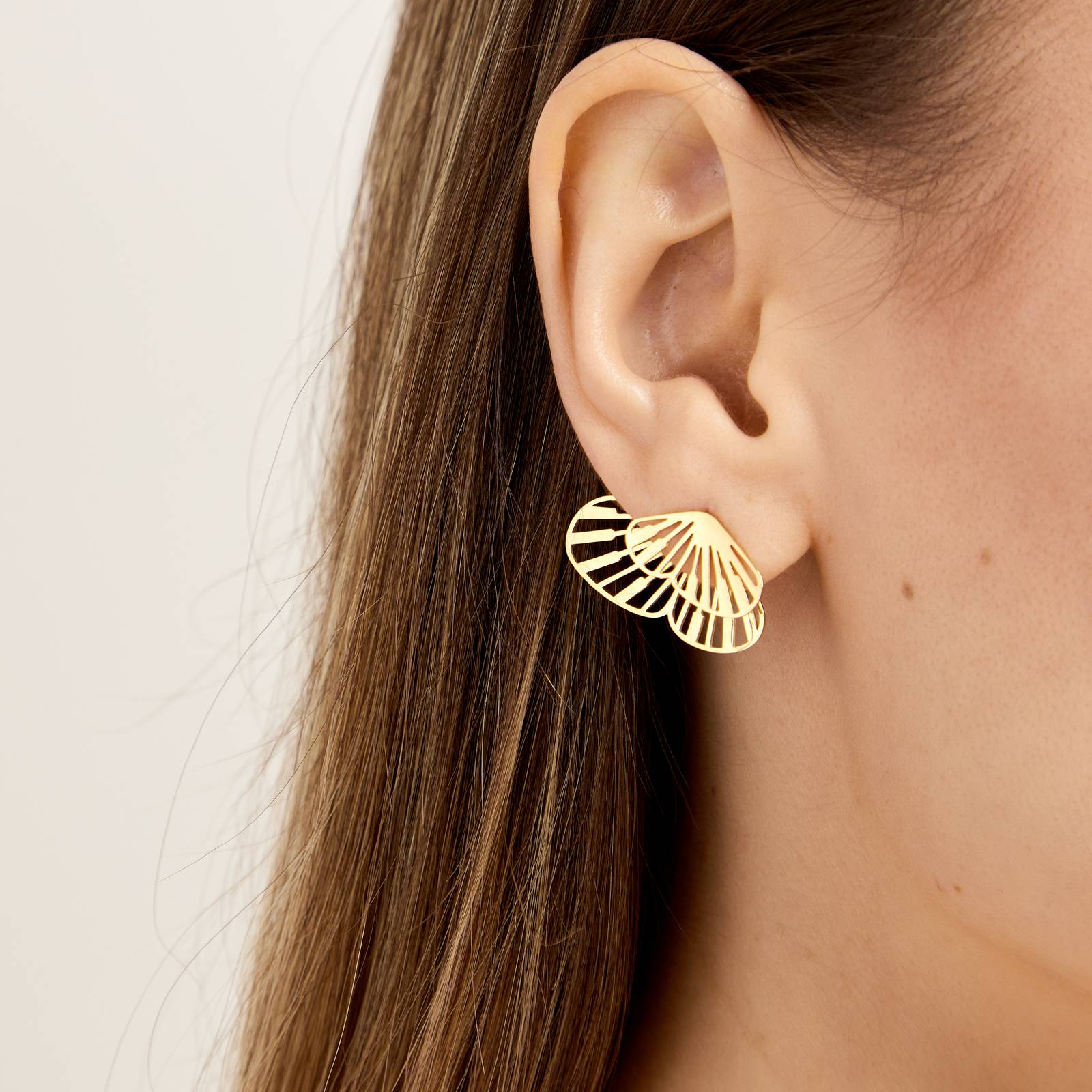 18K gold plated Stainless steel Butterflies earrings, Intensity LuckyEyeU | Modern & Spiritual Jewelry & Accessories