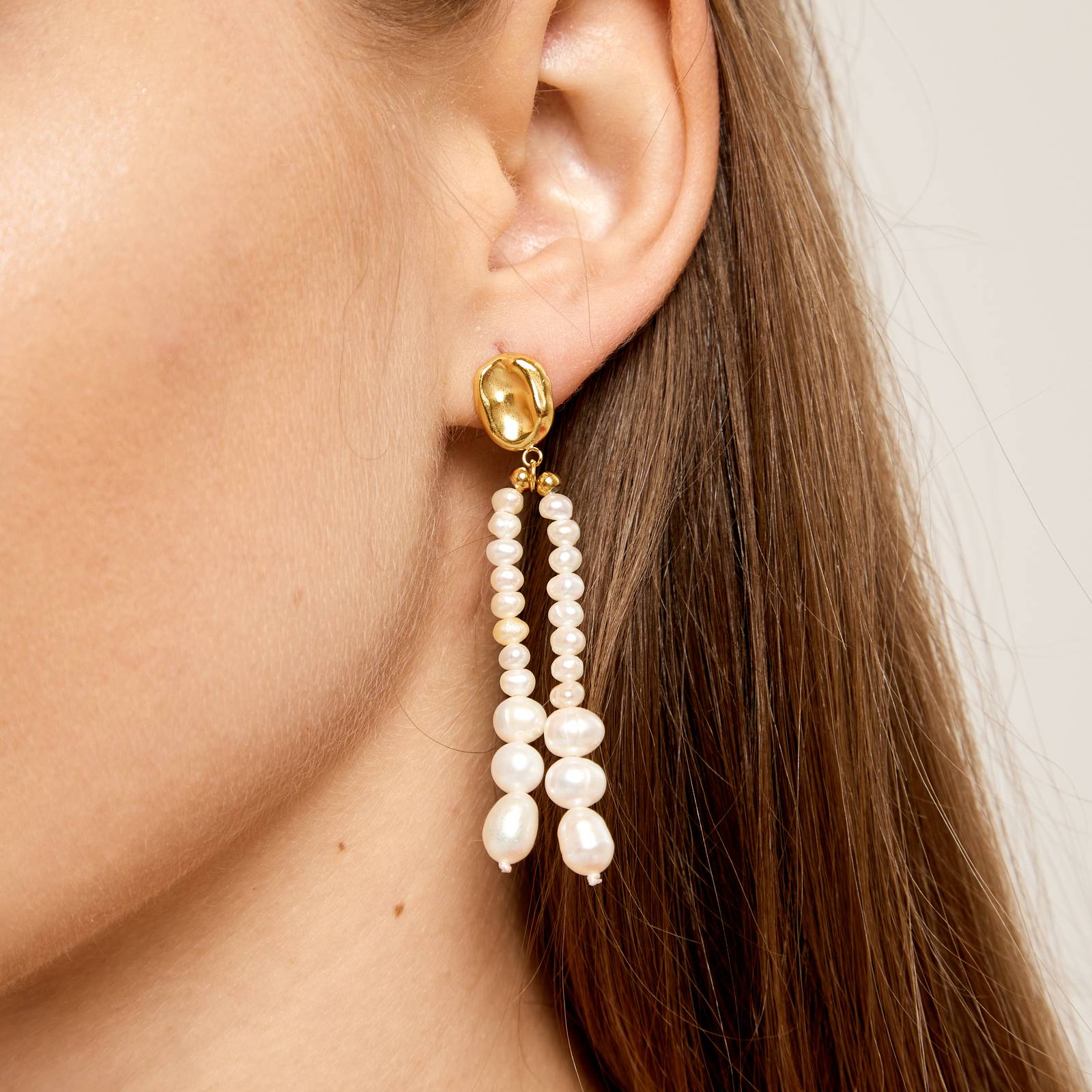 18K gold plated Stainless steel earrings, Intensity LuckyEyeU | Modern & Spiritual Jewelry & Accessories