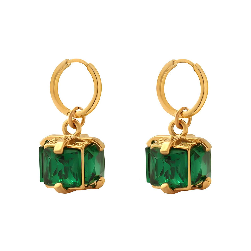 18K gold plated Stainless steel earrings, Intensity LuckyEyeU | Modern & Spiritual Jewelry & Accessories