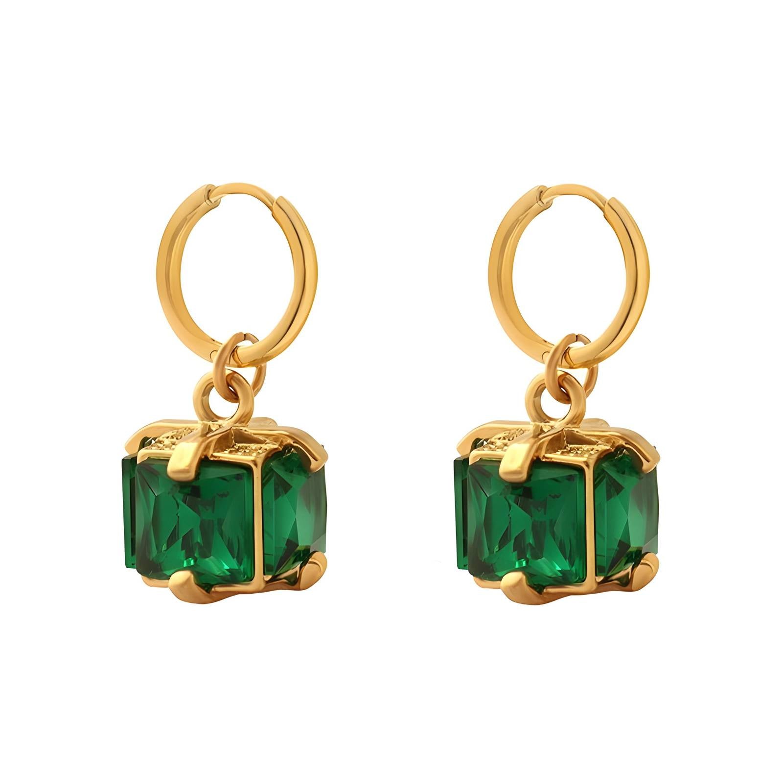 18K gold plated Stainless steel earrings, Intensity LuckyEyeU | Modern & Spiritual Jewelry & Accessories