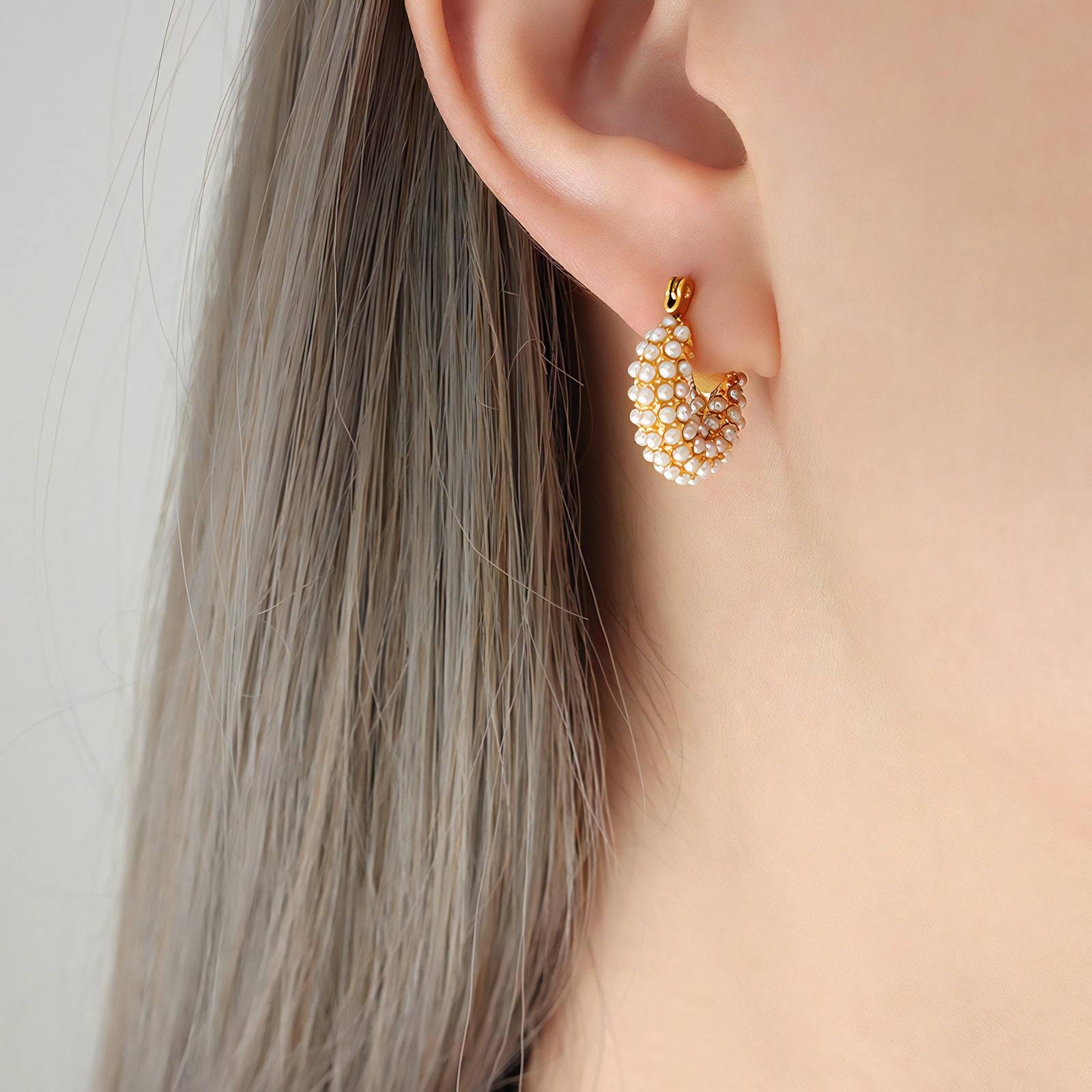 18K gold plated Stainless steel earrings, Intensity LuckyEyeU | Modern & Spiritual Jewelry & Accessories