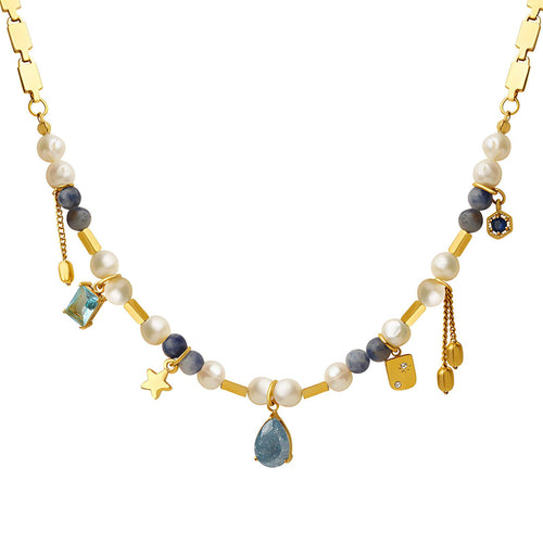 18K gold plated  Stars necklace
