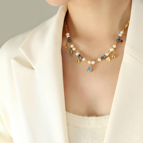 18K gold plated  Stars necklace