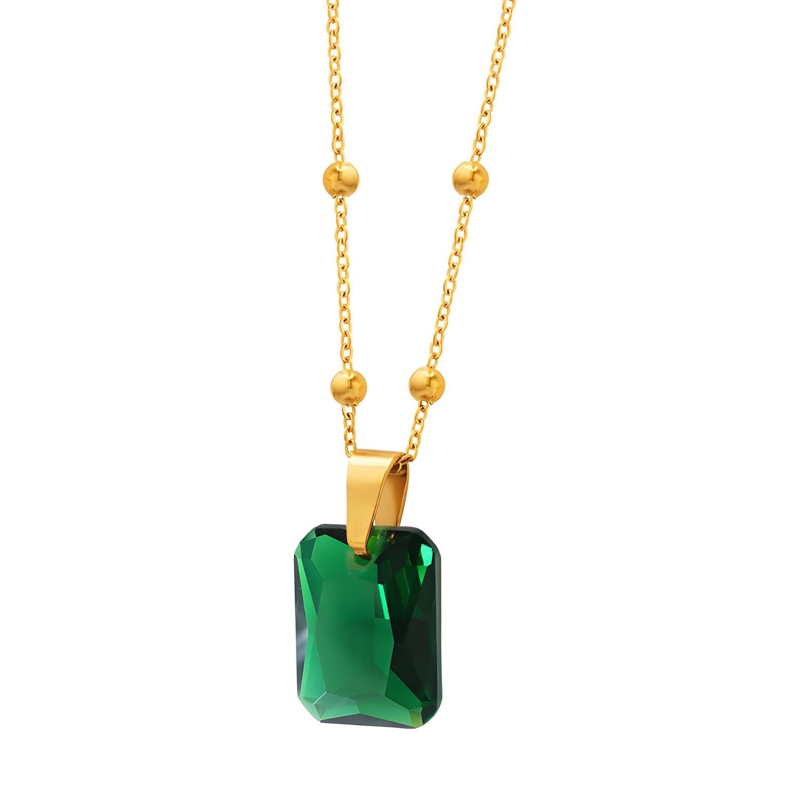 18K gold plated Stainless steel necklace, Intensity
