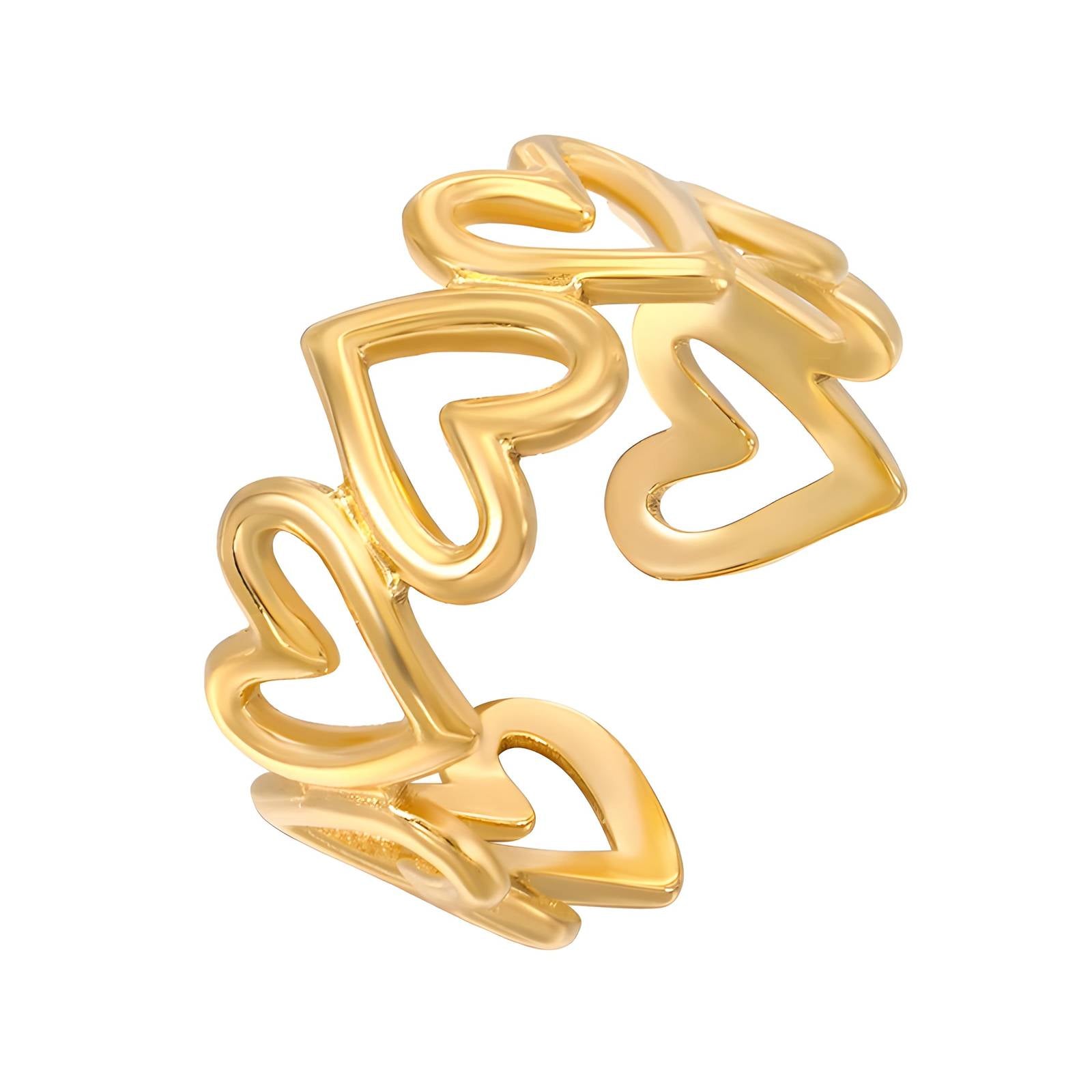 Big Hearts finger ring