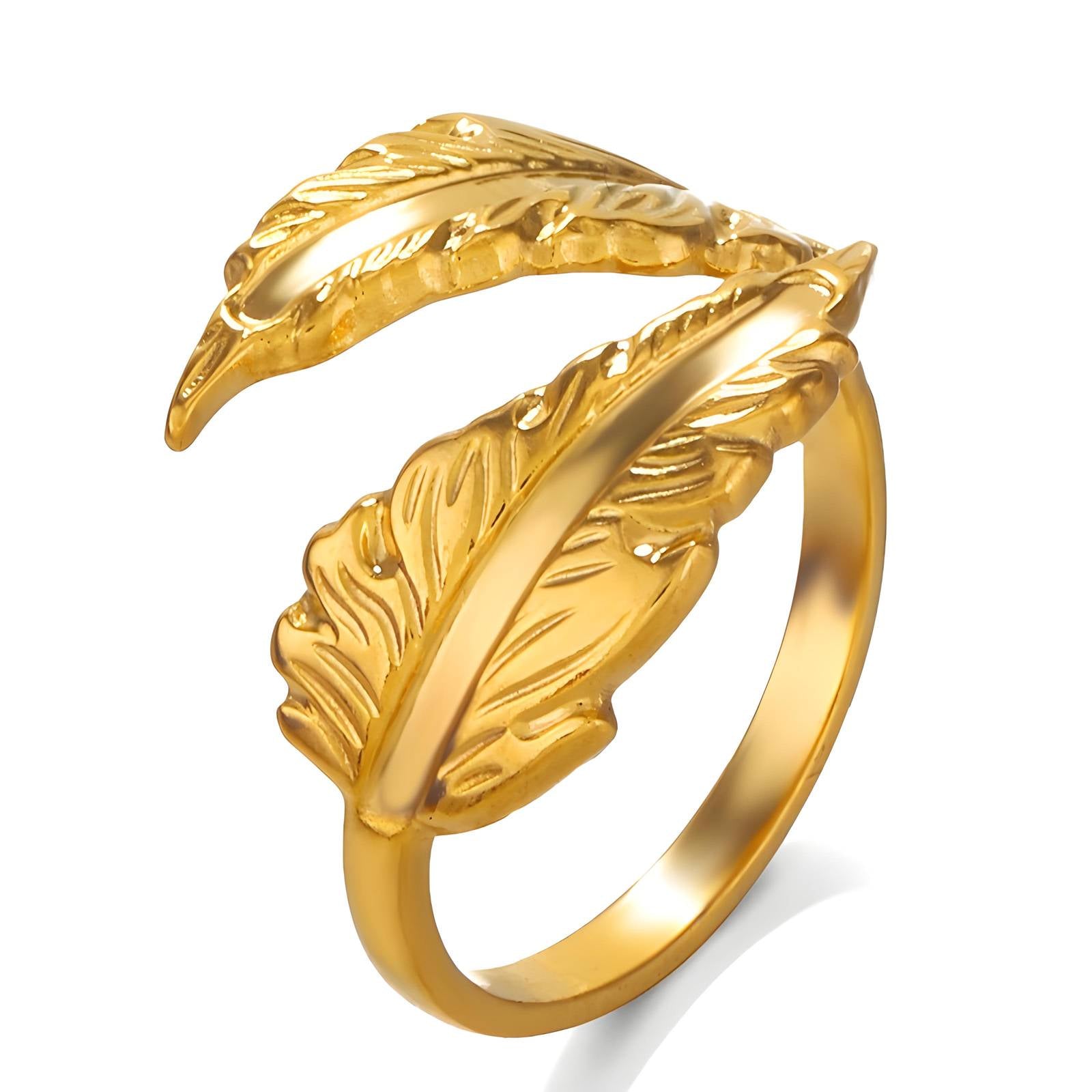 Leafs finger ring