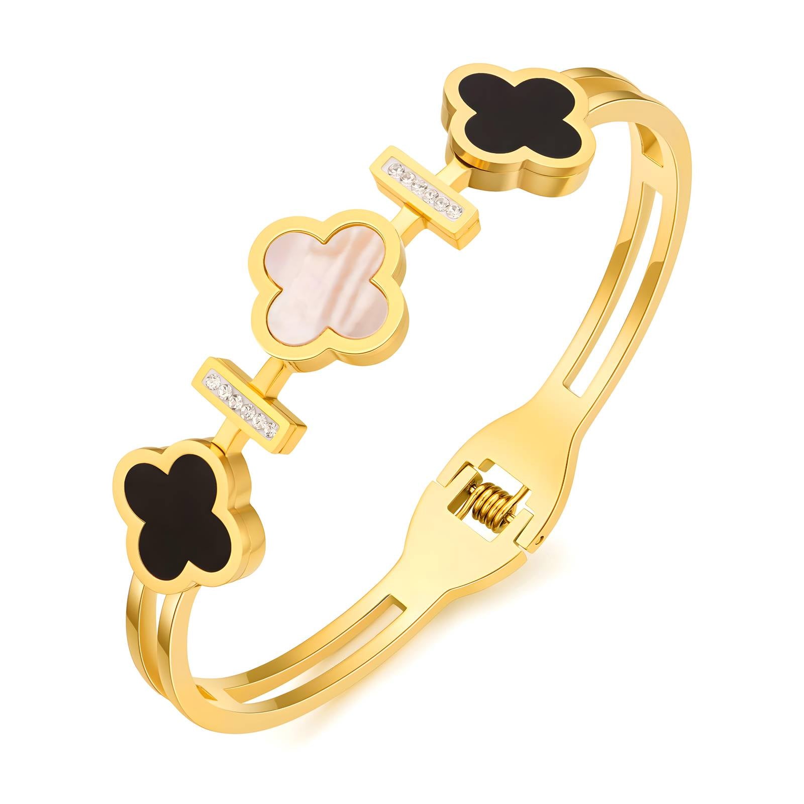 Four-leaf clover bracelet