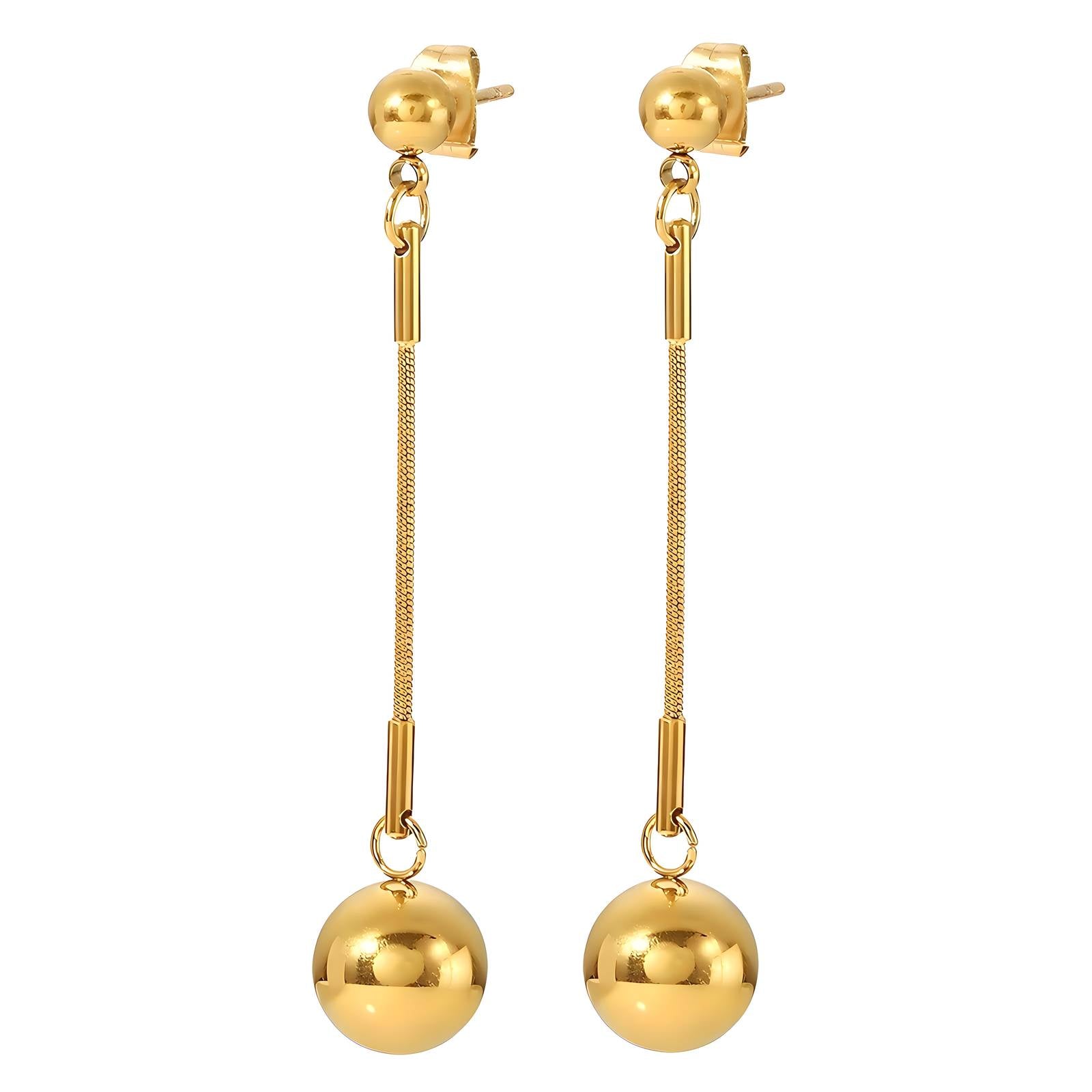 18K gold plated Stainless steel earrings, Intensity LuckyEyeU | Modern & Spiritual Jewelry & Accessories