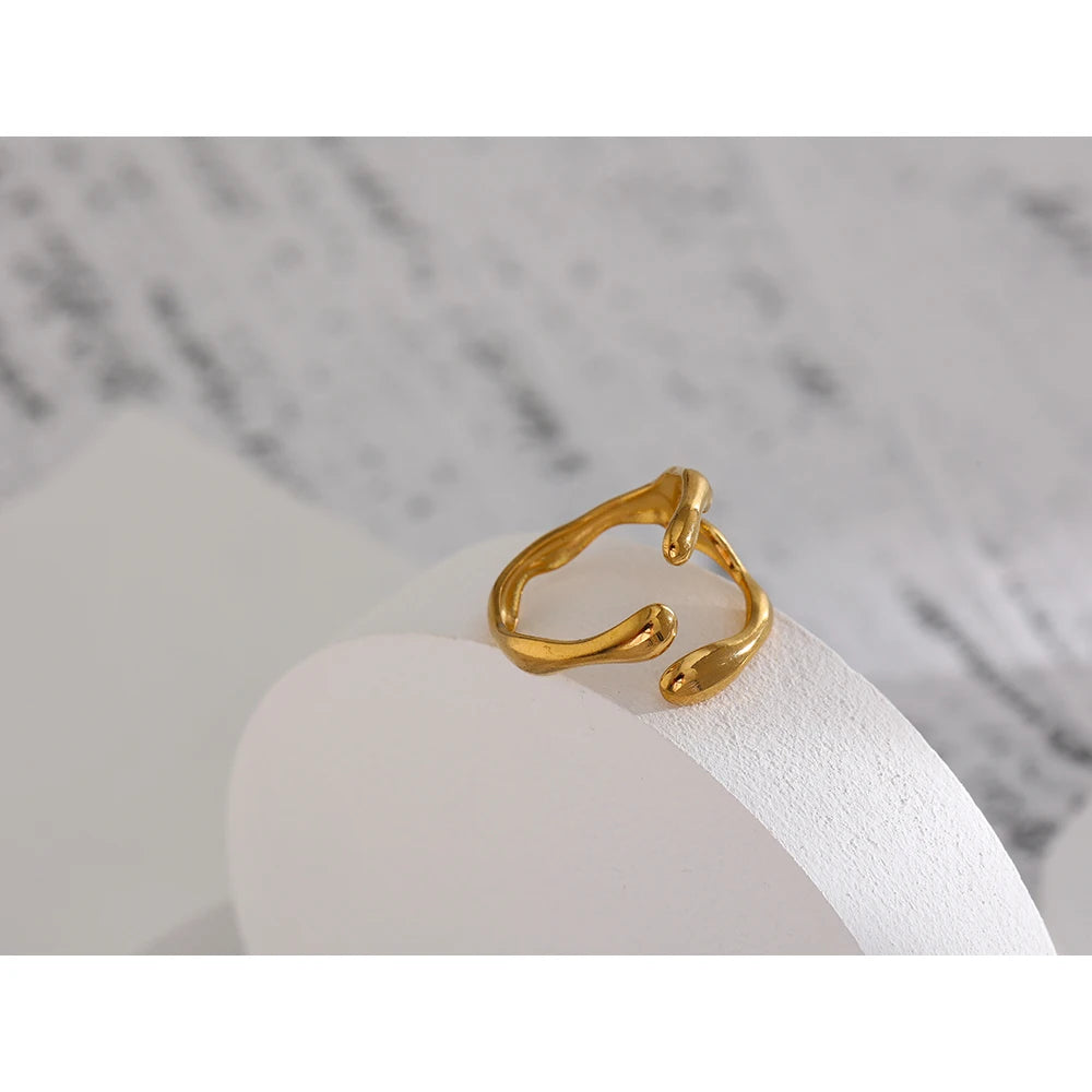 Trendy Open Ring - 18K PVD Plated Metallic Jewelry