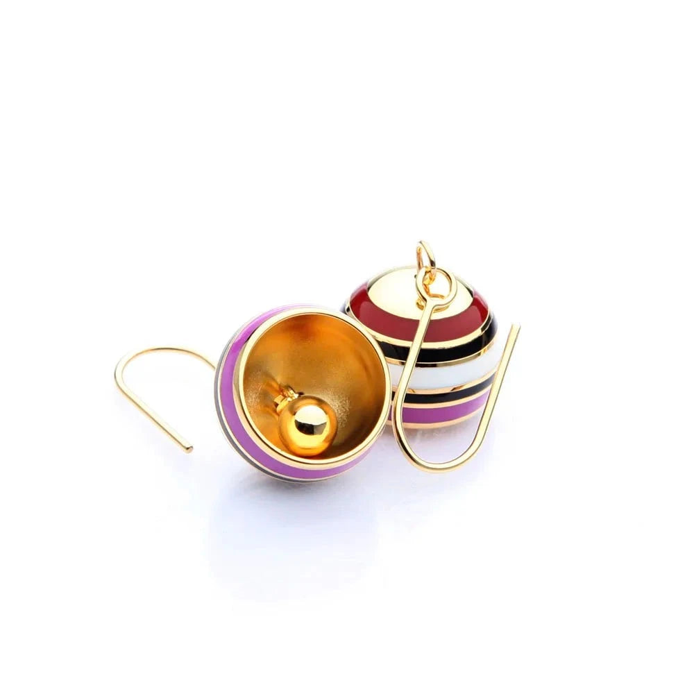 Colorful Enamel Drop Earrings