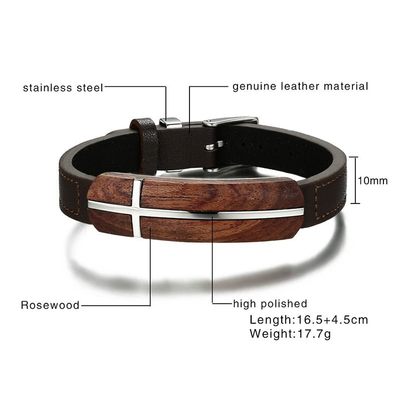 Genuine Rosewood Leather Bracelet for Men Watch Clasp - LuckyEyeU | Inspirational Gifts & AccessoriesLuckyEyeU | Inspirational Gifts & AccessoriesLuckyEyeU | Inspirational Gifts & Accessories50732234-1Genuine Rosewood Leather Bracelet