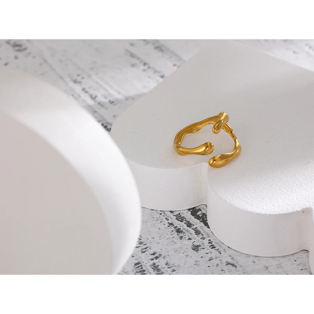 Trendy Open Ring - 18K PVD Plated Metallic Jewelry