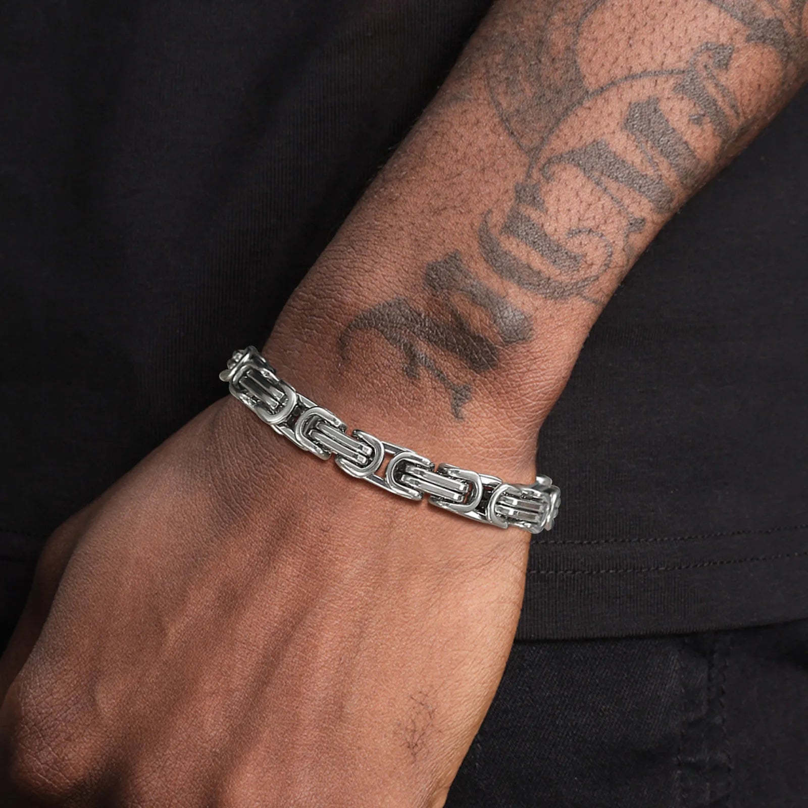 Stylish Byzantine Chain Bracelet - Waterproof Stainless Steel