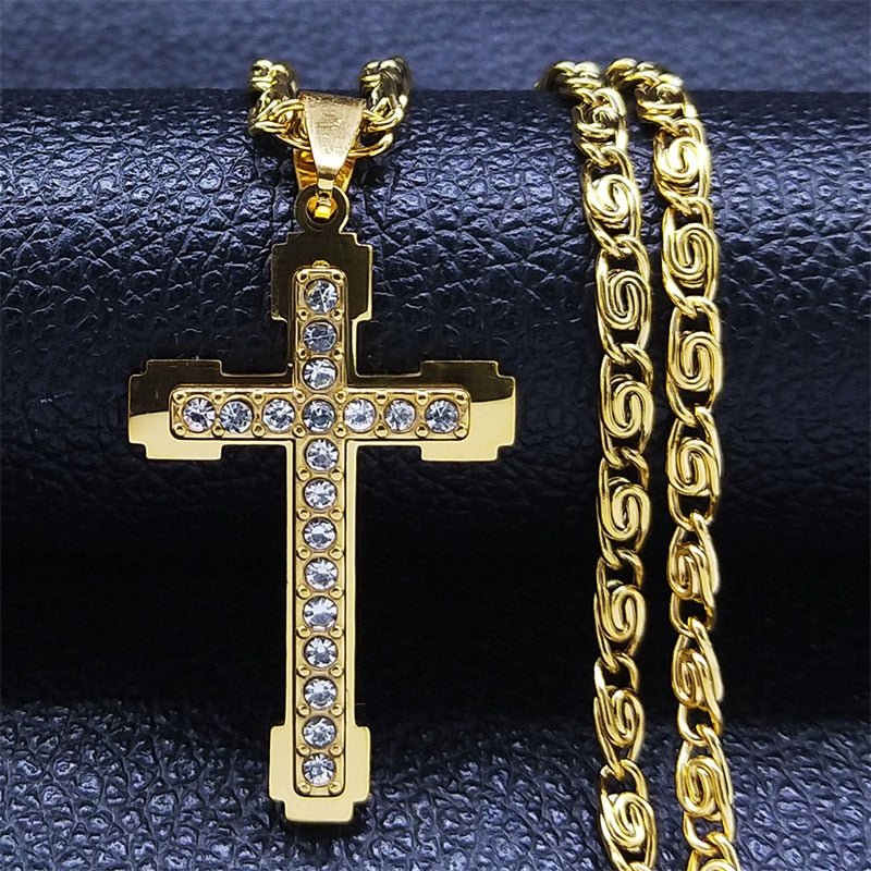 Jesus Cross Religious Necklace - LuckyEyeU | Inspirational Gifts & AccessoriesLuckyEyeU | Inspirational Jewelry & AccessoriesLuckyEyeU | Inspirational Gifts & Accessories65786981-50cm-wz-gdJesus Cross Religious Necklace