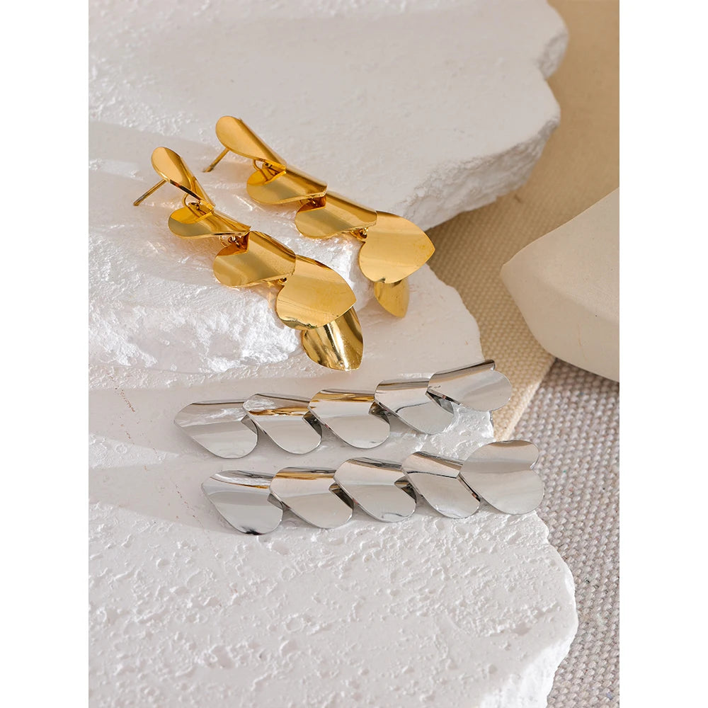 Versatile Party Heart Drop Earrings