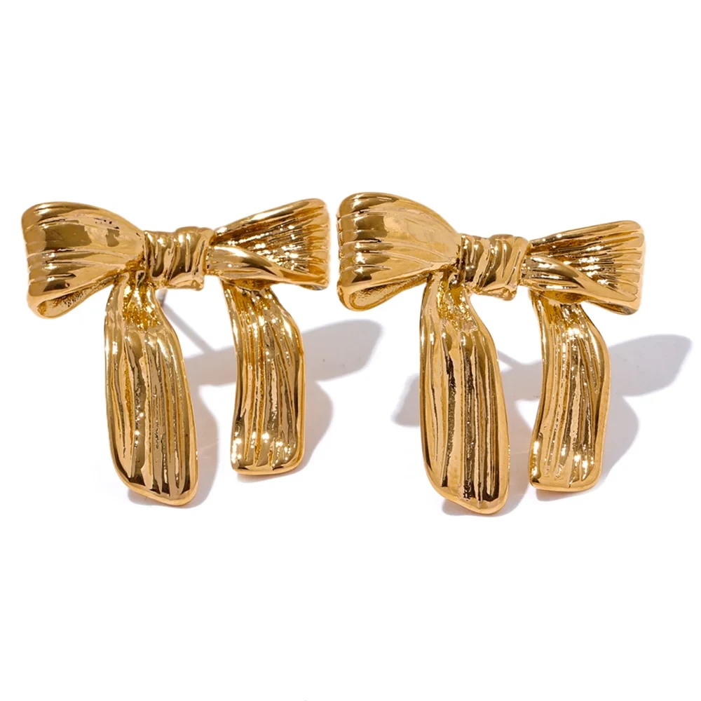Chic Bowknot Stud Earrings