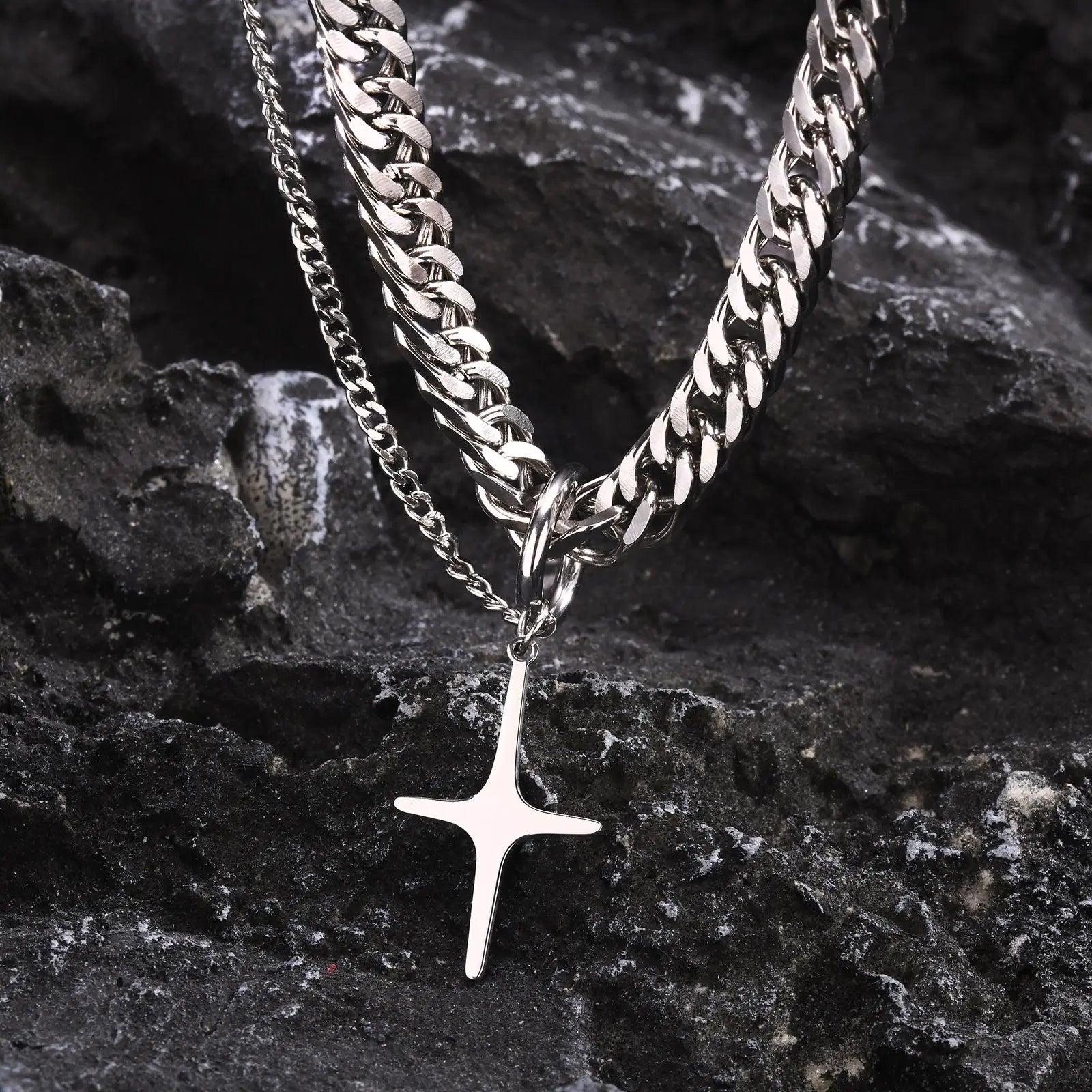 Unveil Love and Faith Cross Pendant Necklace