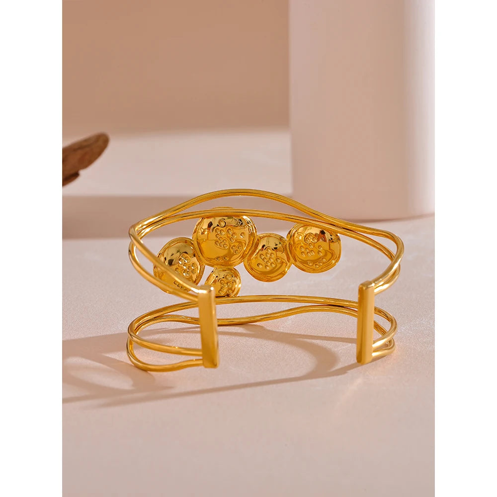 Colorful Enamel Open Bracelet Bangle