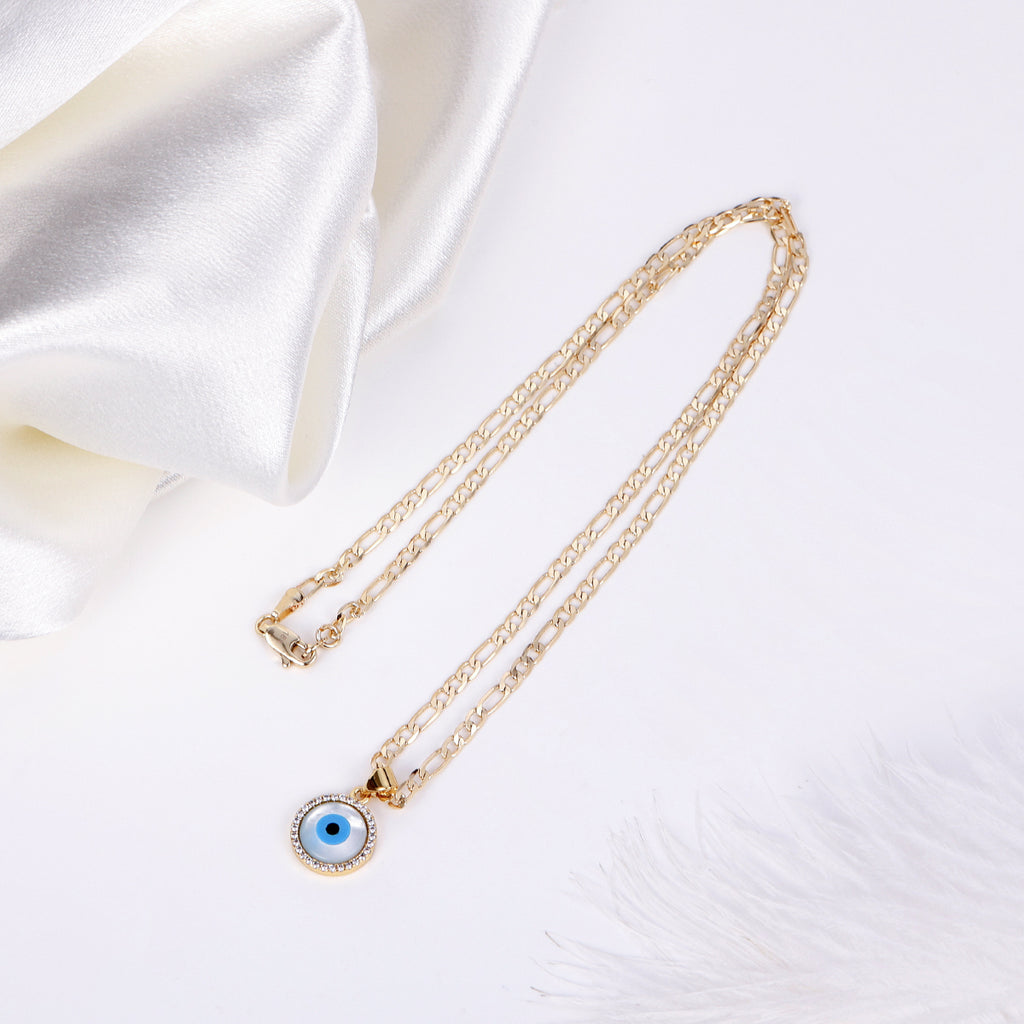 Protection Sapphire Evil Eye Necklace