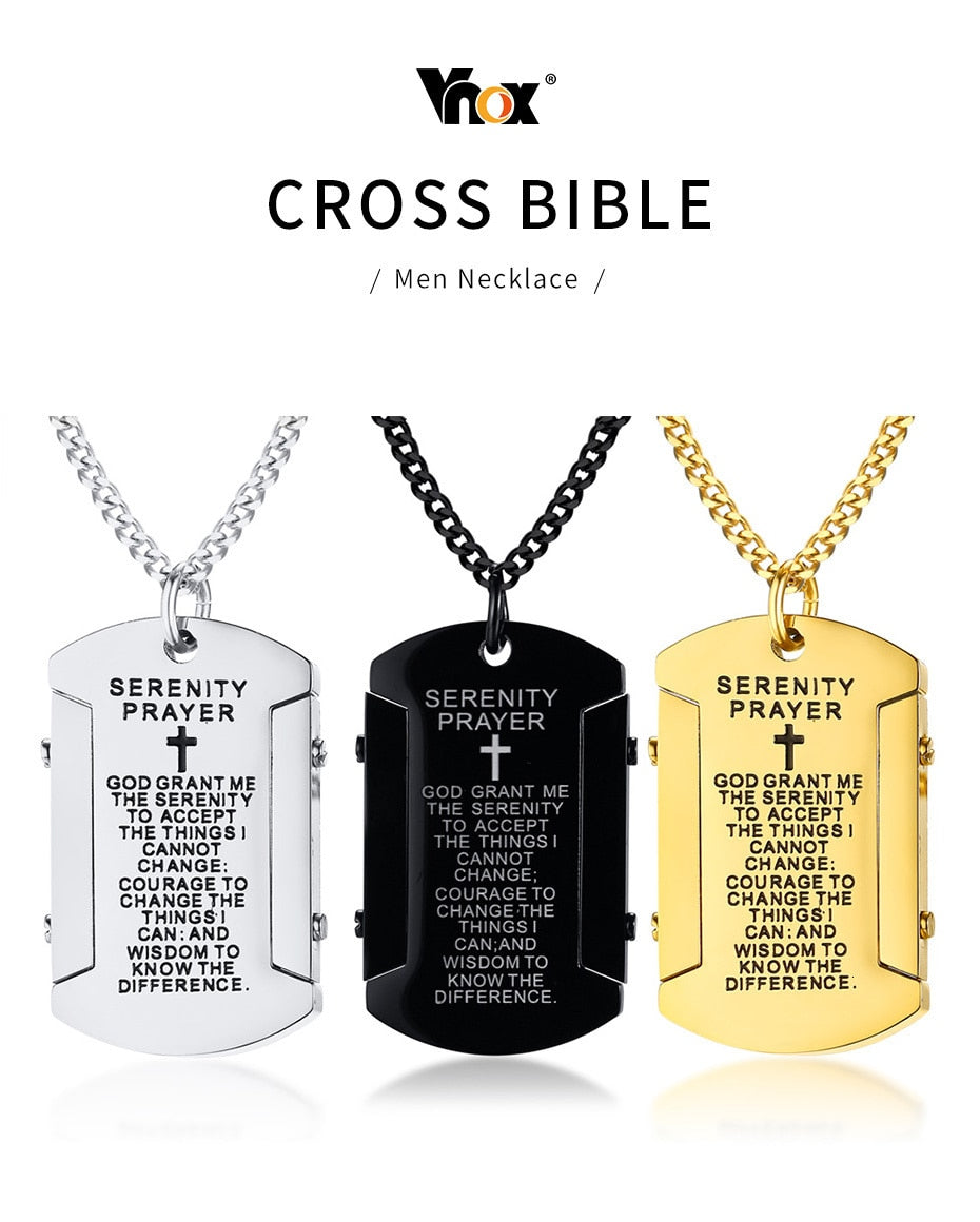 Serenity Prayer Gift Tag Necklaces