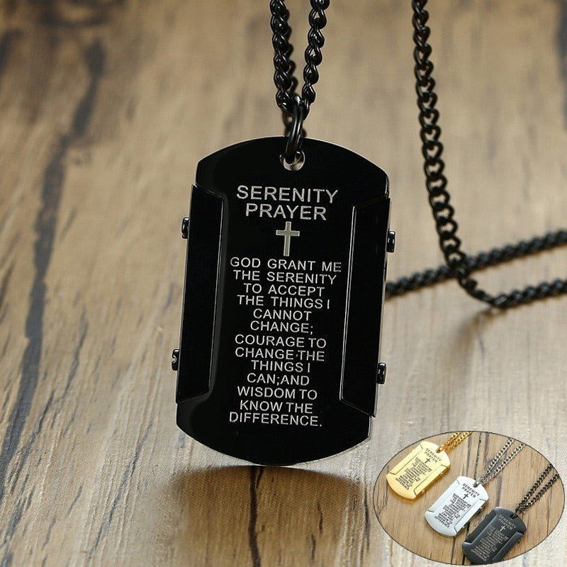 Serenity Prayer Gift Tag Necklaces