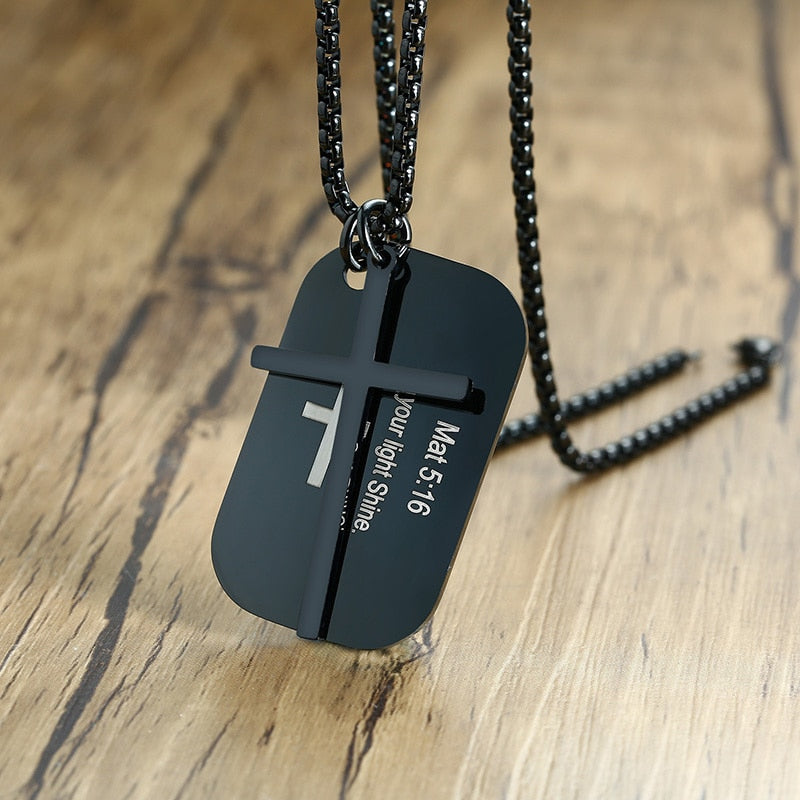 Bible Cross Prayer Necklaces