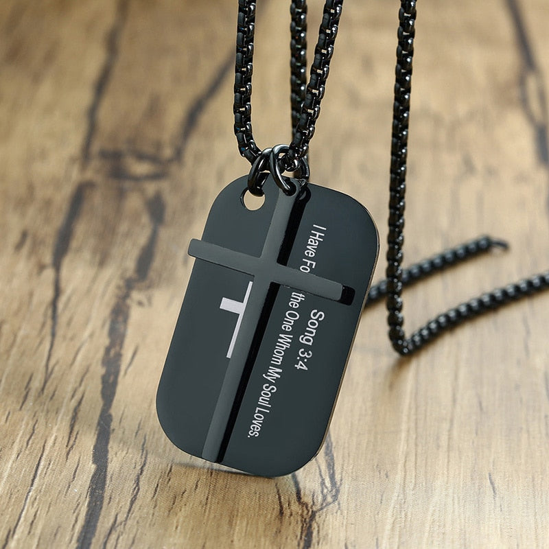 Bible Cross Prayer Necklaces