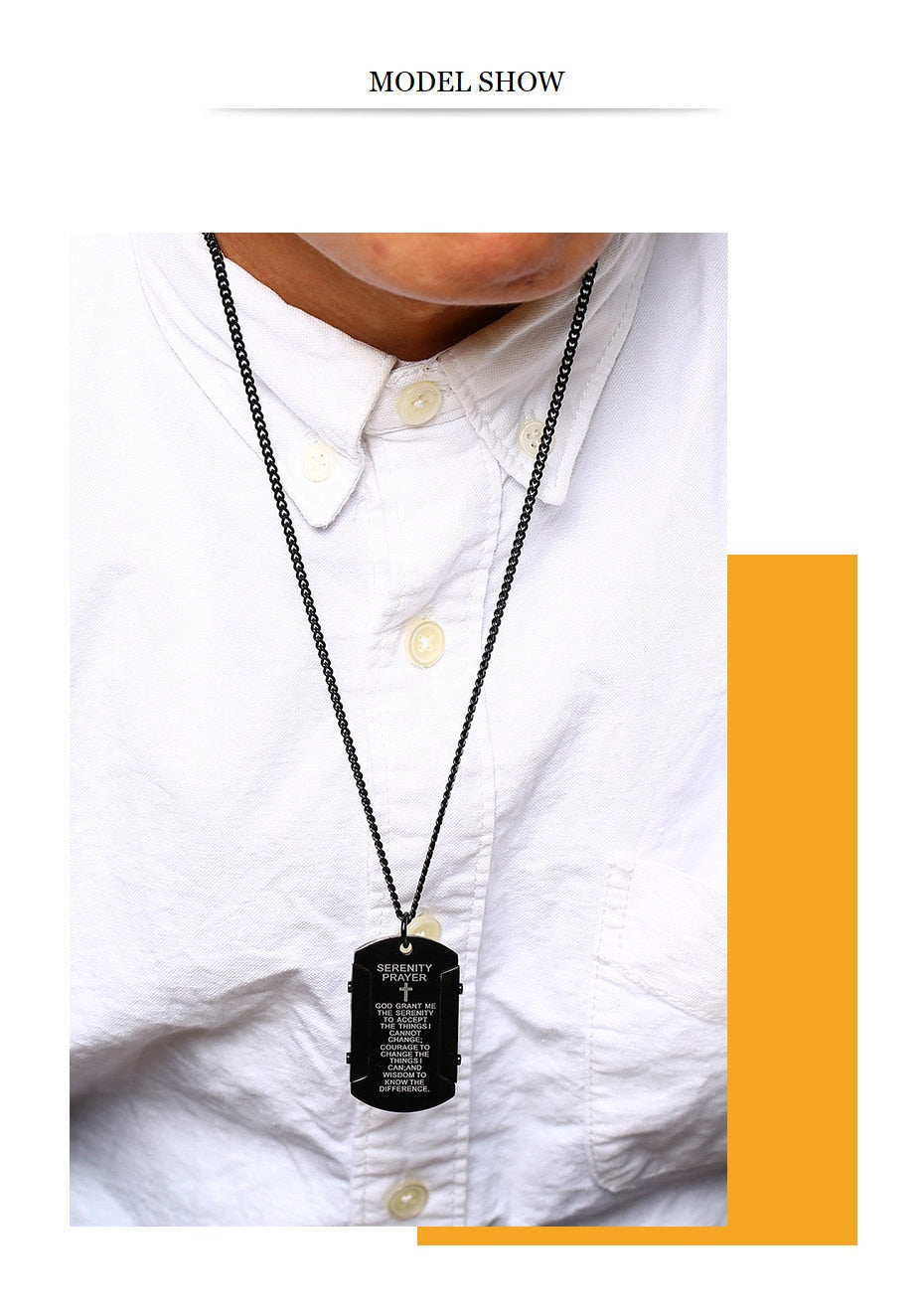 Serenity Prayer Gift Tag Necklaces
