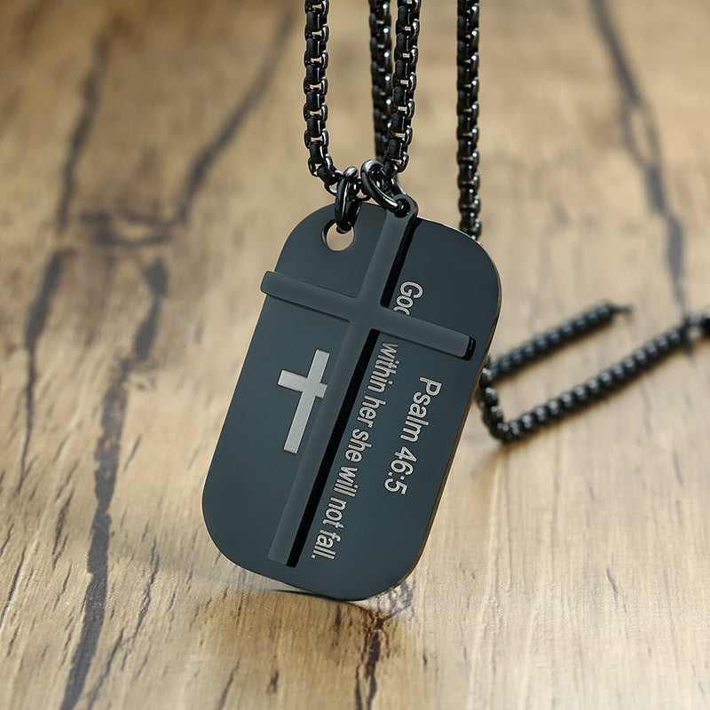 Bible Cross Prayer Necklaces