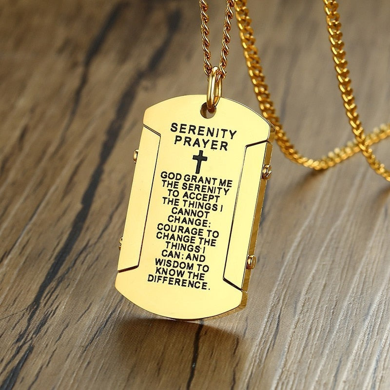 Serenity Prayer Gift Tag Necklaces