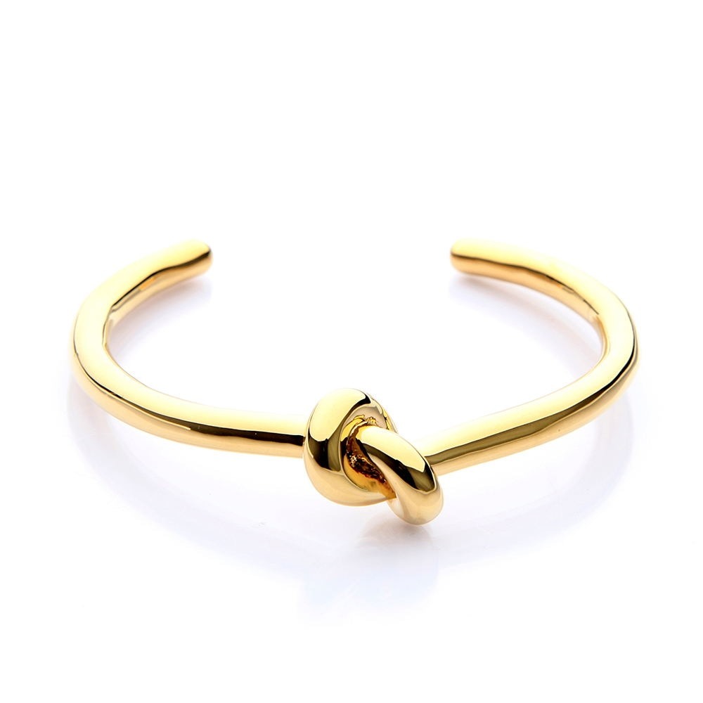 Elegant Knot Copper Bracelet Open Bangle LuckyEyeU | Modern & Spiritual Jewelry & Accessories