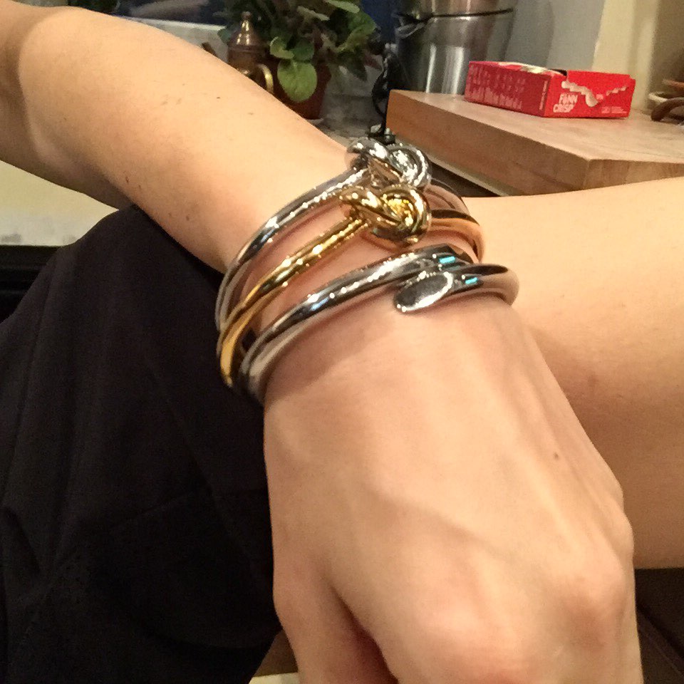 Elegant Knot Copper Bracelet Open Bangle LuckyEyeU | Modern & Spiritual Jewelry & Accessories