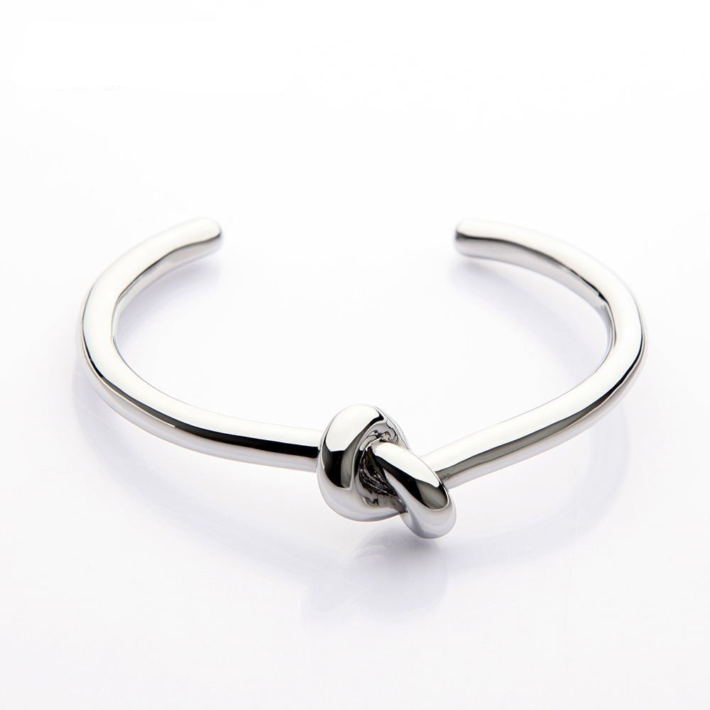 Elegant Knot Copper Bracelet Open Bangle LuckyEyeU | Modern & Spiritual Jewelry & Accessories