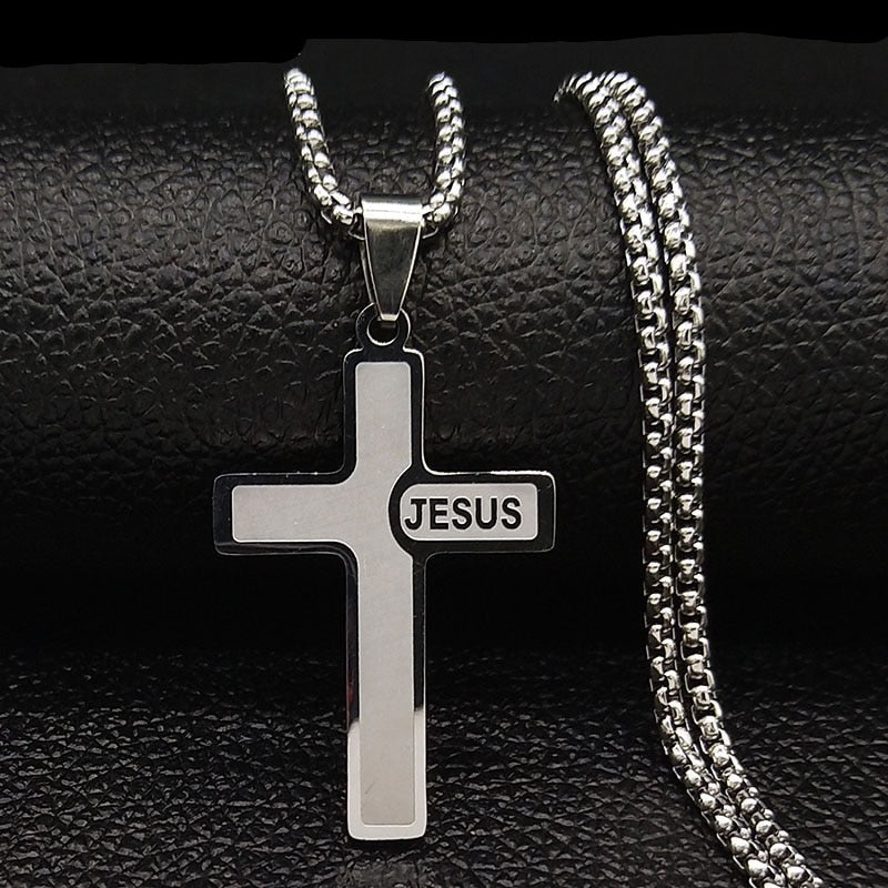 Long JESUS CROSS Necklaces