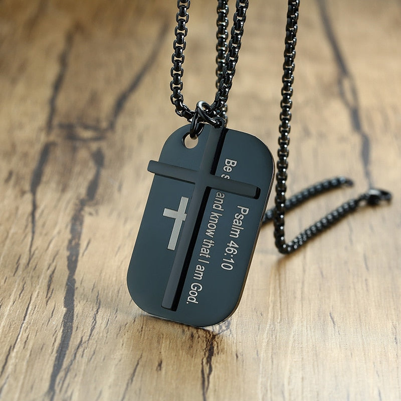 Bible Cross Prayer Necklaces