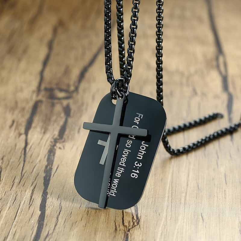 Bible Cross Prayer Necklaces