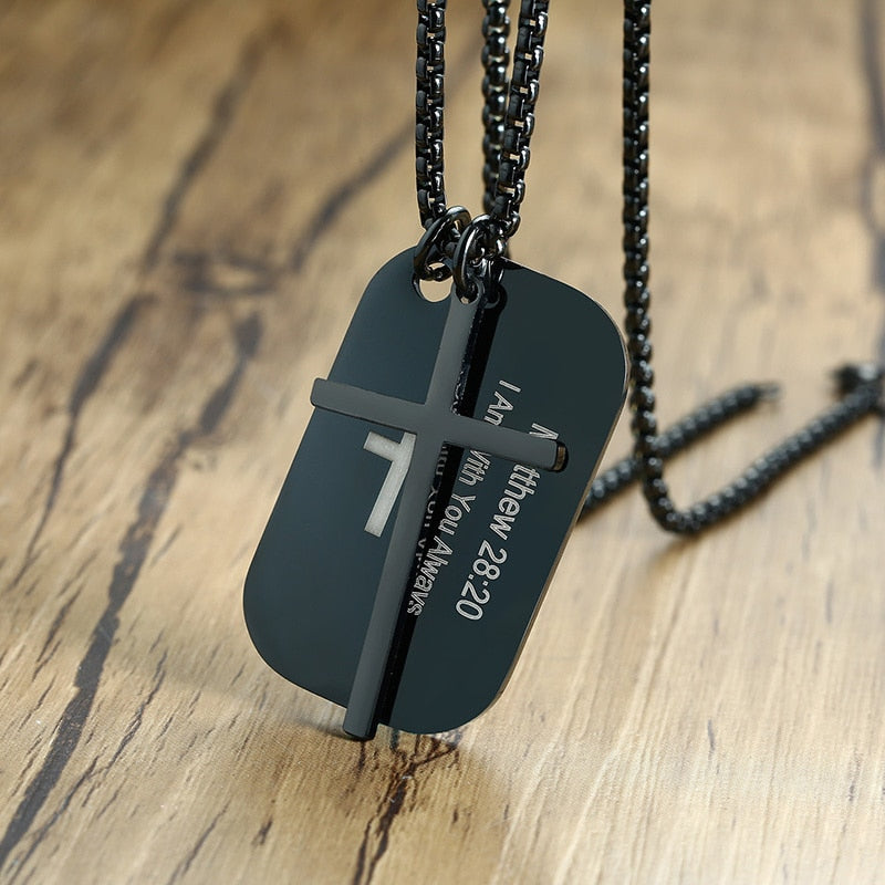 Bible Cross Prayer Necklaces