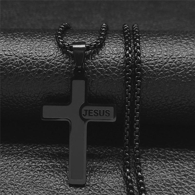 Long JESUS CROSS Necklaces