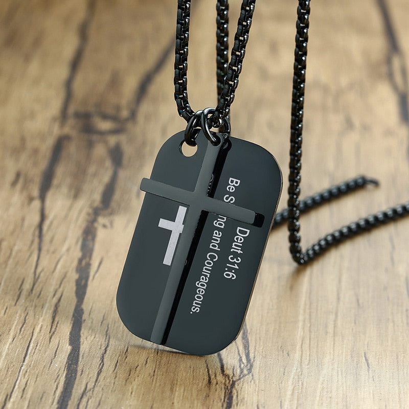 Bible Cross Prayer Necklaces