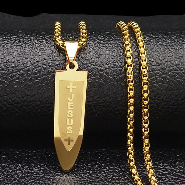 Long JESUS CROSS Necklaces