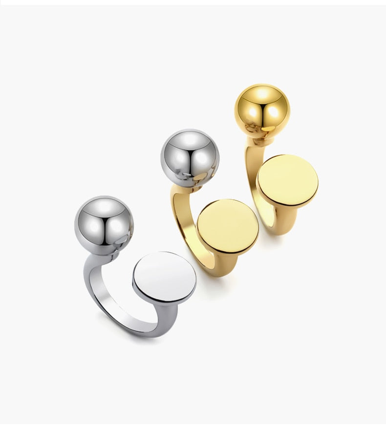 Fashion Ball & Circle Ring LuckyEyeU | Modern & Spiritual Jewelry & Accessories